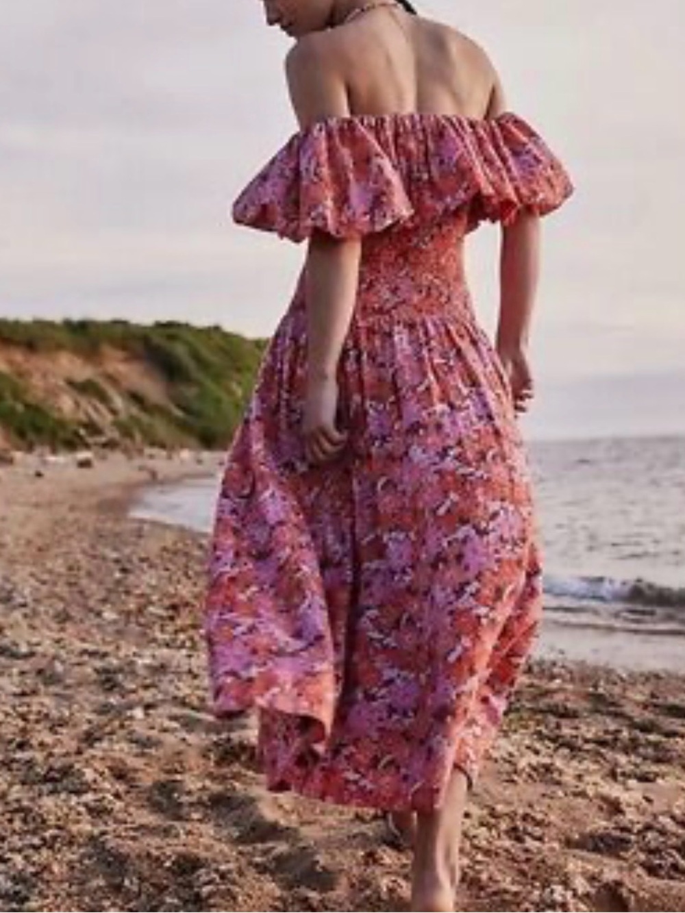 FREE PEOPLE Lewis maxi off shoulder dress